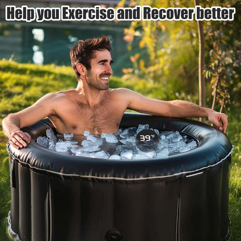 Palksky Ice Bath Thermometer, Waterproof Floating Water Thermometer for Ice Bath, Pool Thermometer, Cold Plunge Ice Bath Thermometer Accessories, ...